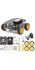 Amazon | OSOYOO FlexiRover組み立てキット Arduino用 – 4つのTT